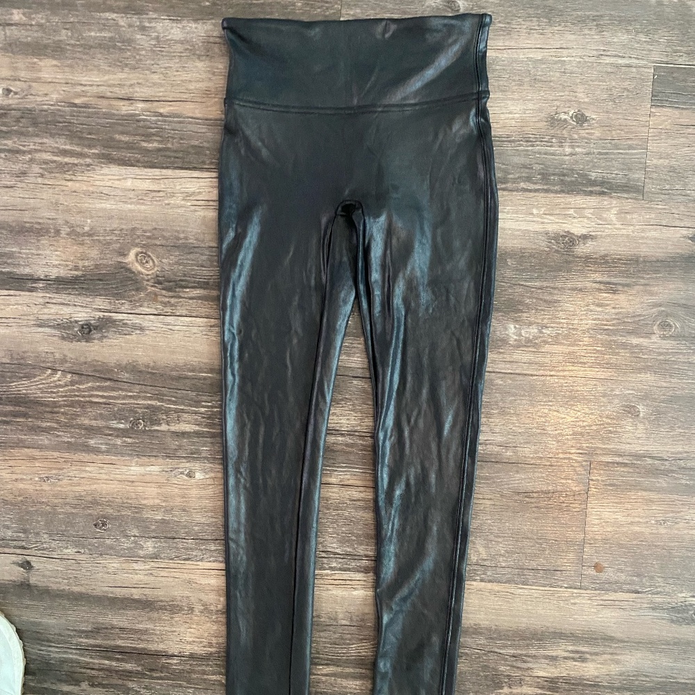 Spanx faux leather leggings